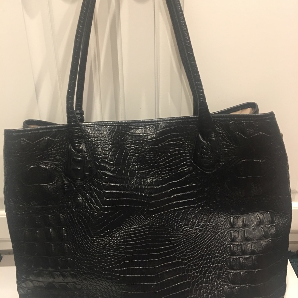 Large Brahmin tote black